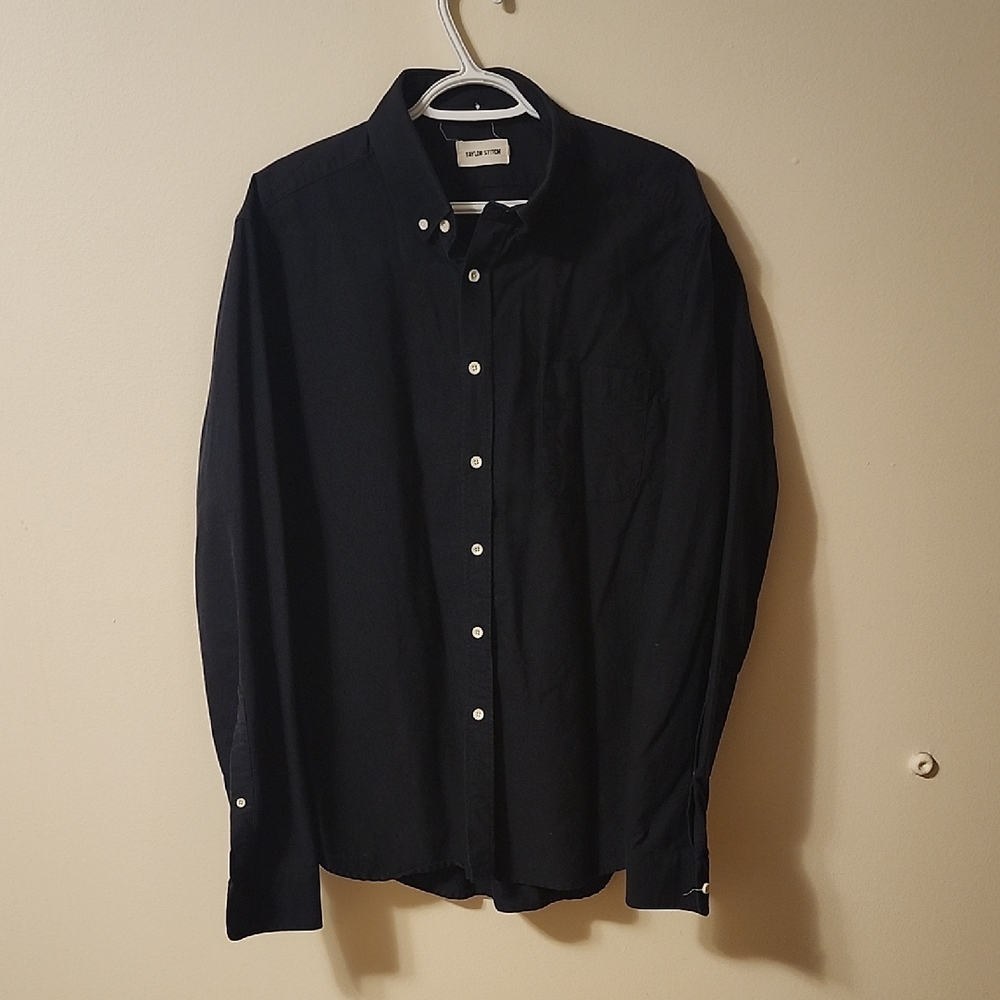 Taylor Stitch Men's Black Casual Button-Down Shirt